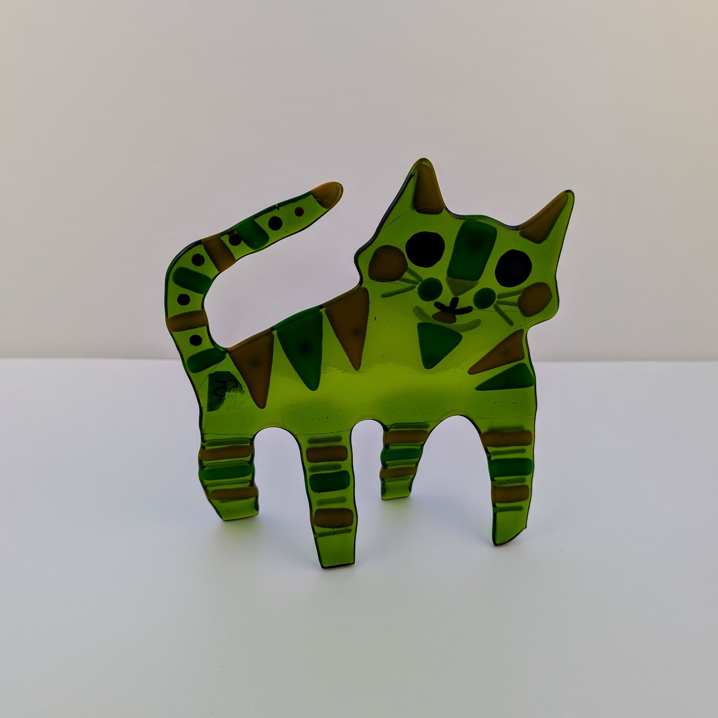 Merlin - Green Free Standing Cat