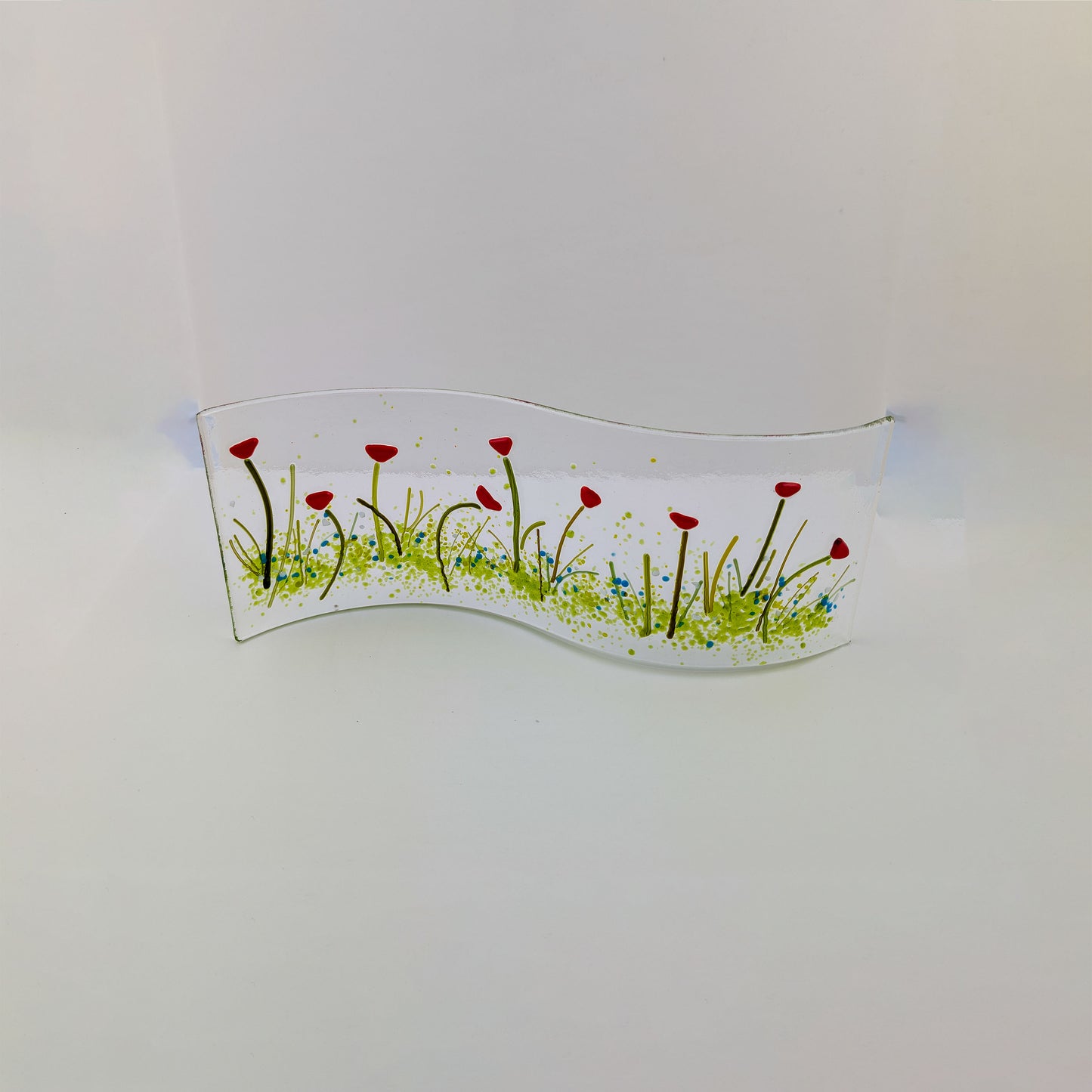 Red Floral Free Standing Wave