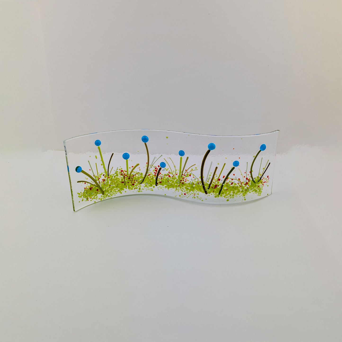 Blue Floral Free Standing Wave