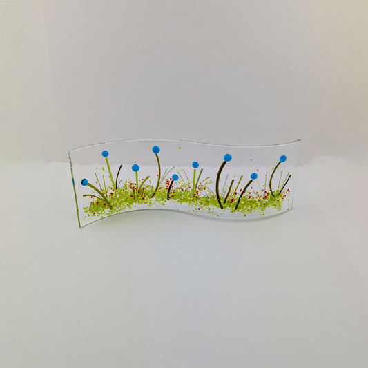 Blue Floral Free Standing Wave