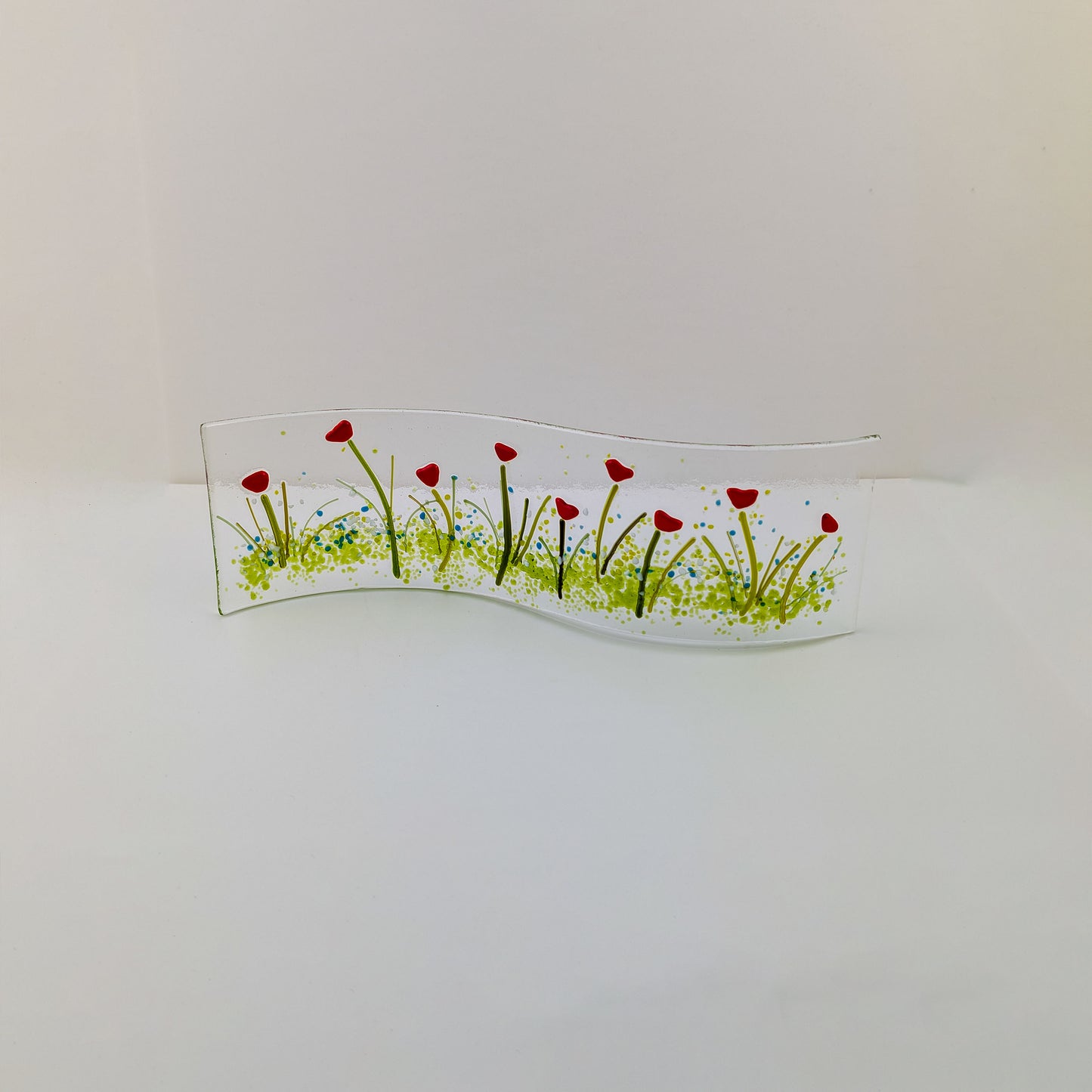 Red Floral Free Standing Wave