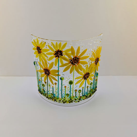 Sunflowers Free Standing Curve