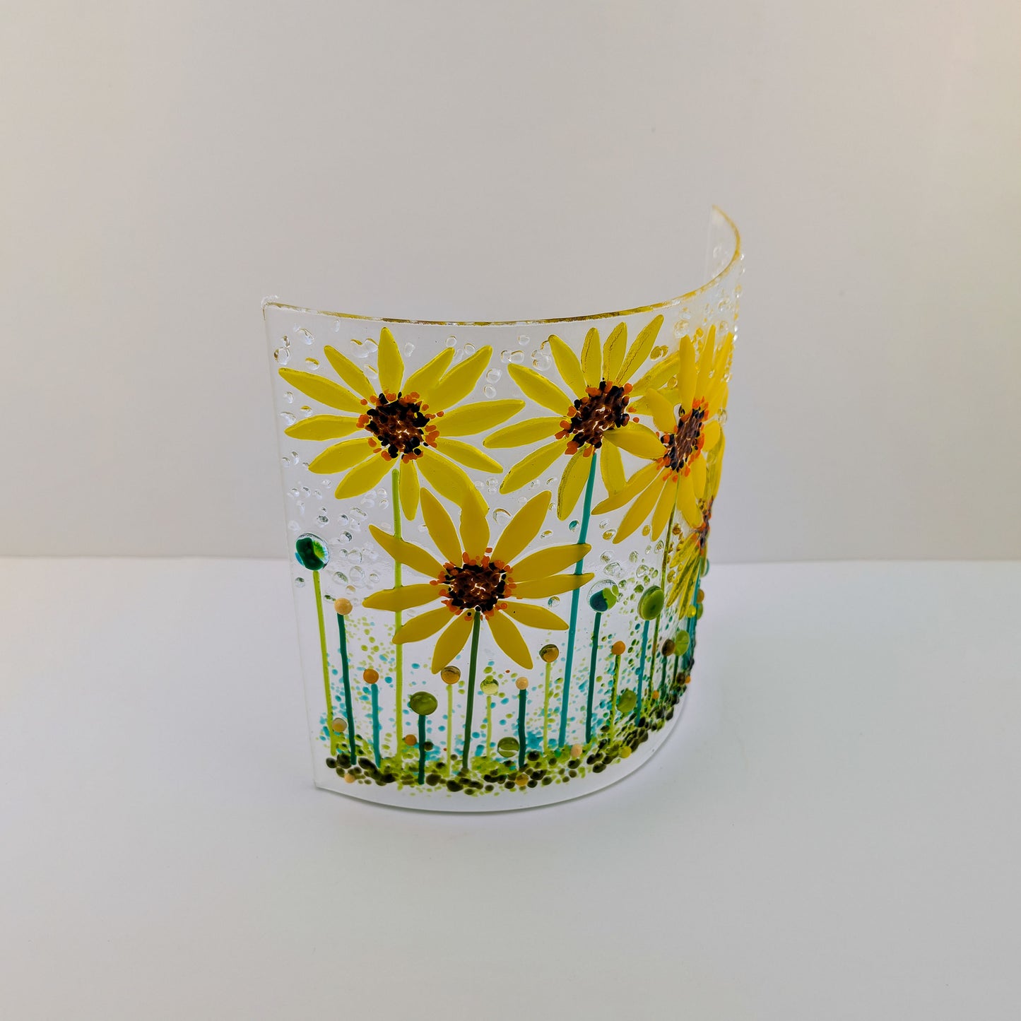 Sunflowers Free Standing Curve