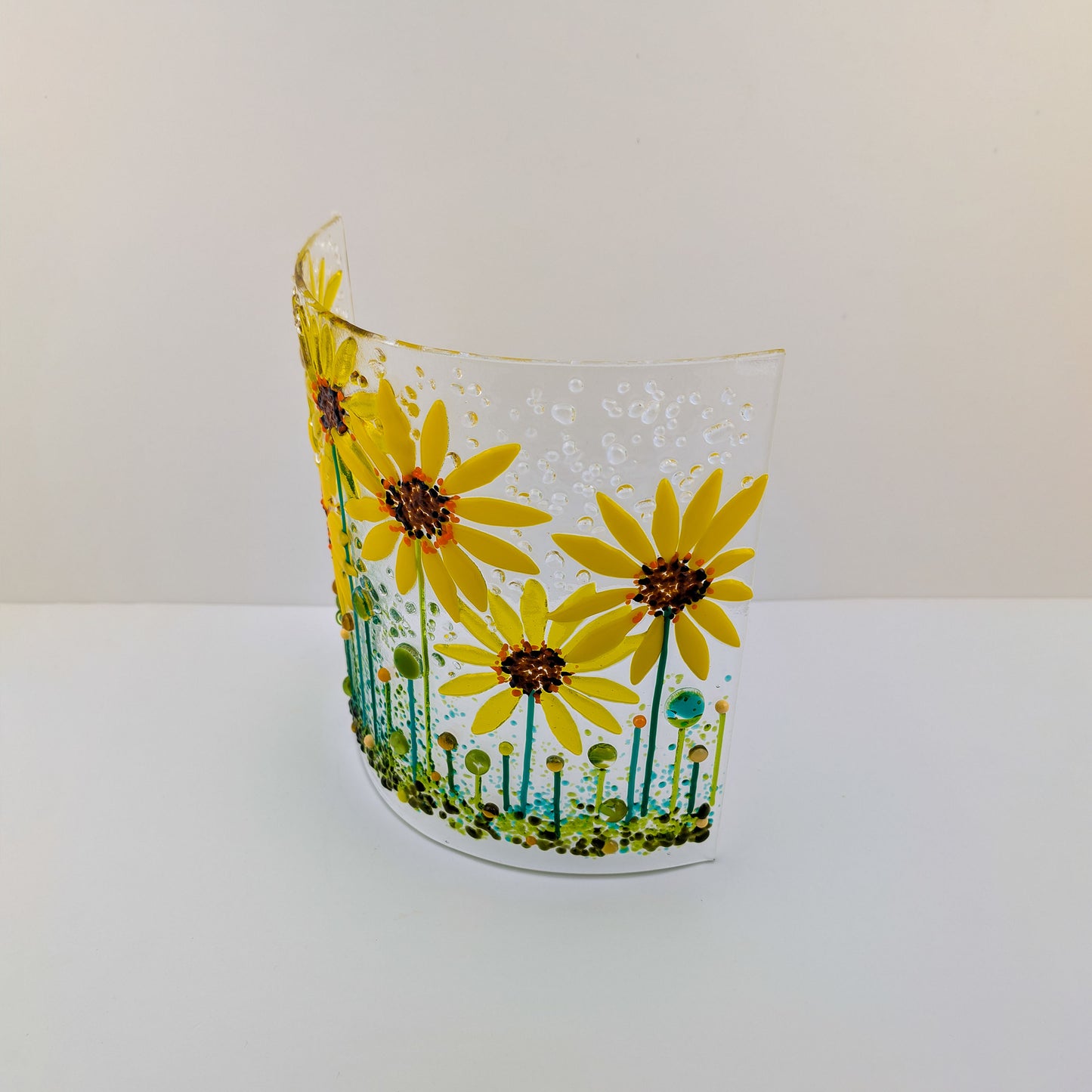 Sunflowers Free Standing Curve