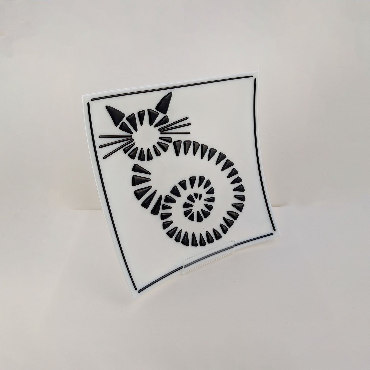 Silhouette Cat Platter